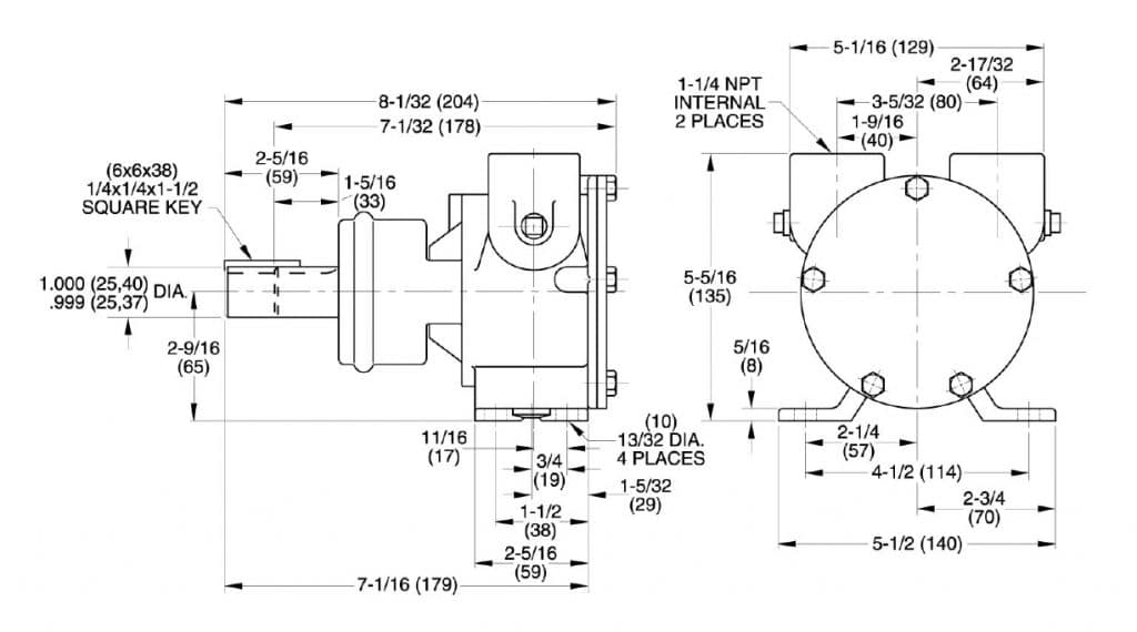 Jabsco Pump brz ped 200 1 1/4" BSP - Image 5