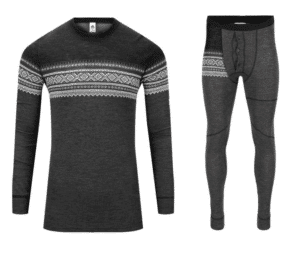 Aclima Men's DesignWool Marius Set Crewneck & Longs Norefjell