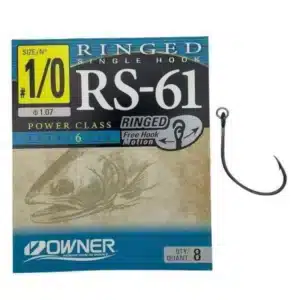 Owner Ringed S-61 Single Hook 1/0